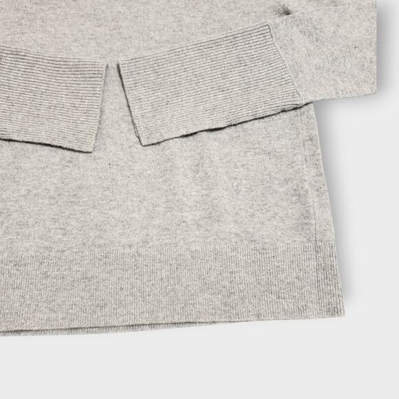 Club Monaco Womens Soft Cashmere Crewneck Studded Sweater Gray Sz Small Casual - Picture 2 of 11